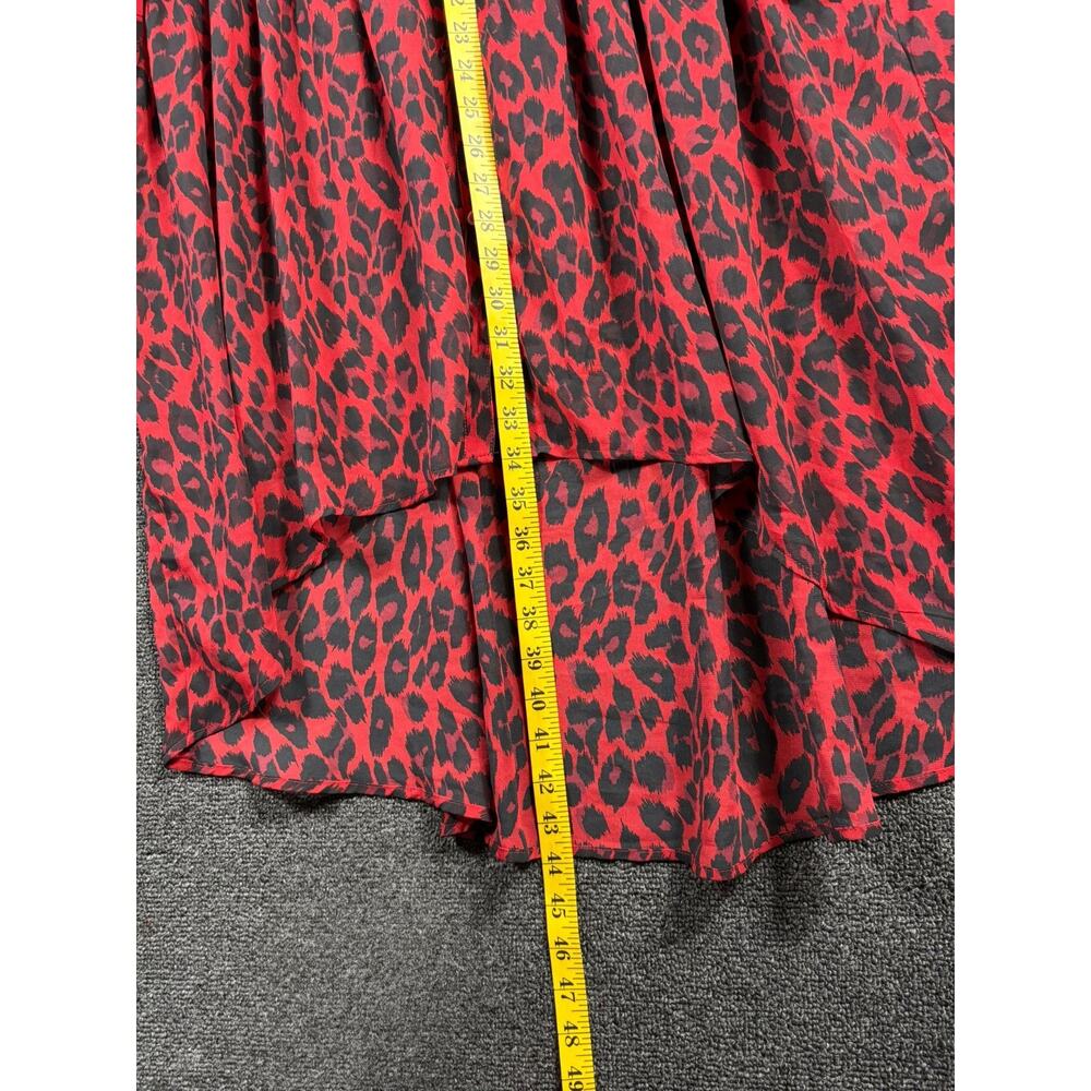 Torrid Leopard Print Challis Button Front Shirt D… - image 7